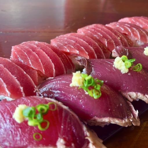 [Ignore costs and be prepared to incur a loss! Limited to 3 groups per day] 70 types of food including lean tuna and bonito sushi [All-you-can-eat] + 36 types of drinks for 180 minutes [All-you-can-drink] ⇒ 3,000 yen