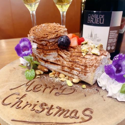 【20~25日限定Xmasスペシャルコース】和牛ステーキ&ホールケーキ付8品+120分[飲放]⇒7000円