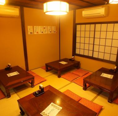 You can enjoy your meal while stretching your legs and relaxing in the tatami room.In a calm space away from the hustle and bustle, you can spend a wonderful time slowly.Our shop can be used widely from small gatherings to up to 40 people.Please come to our shop at this opportunity.