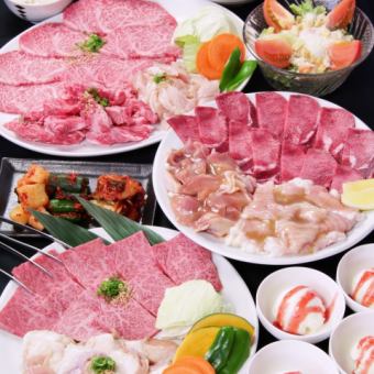 Same-day orders accepted! All 14 dishes for just 5,000 yen (includes Zabuton and Wagyu beef top loin)