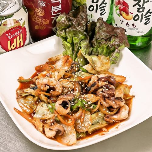 A variety of authentic Korean dishes