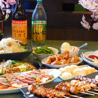 焼鳥・だしまきなど定番メニュー全7品！【100分飲み放題付】3500円コース