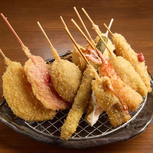 こだわりの揚げたて串カツ