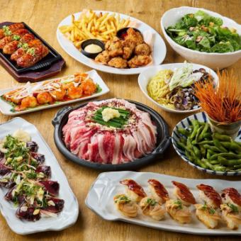 日本三大和牛 近江牛と霧島黒豚の貝出汁陶板◇春のご馳走コース◇2.5H飲放題4500円