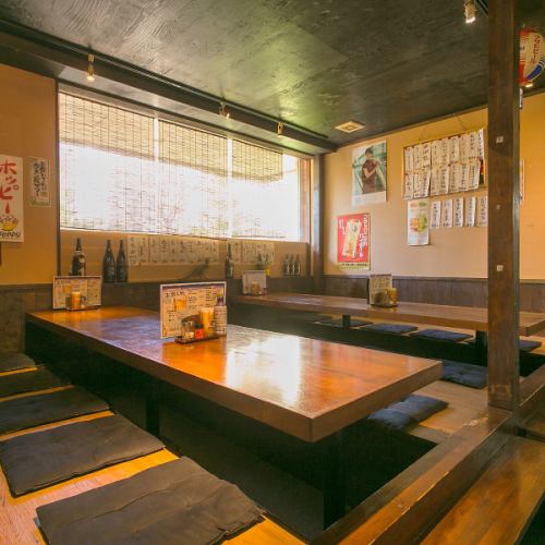Tatami room available!! Private reservation possible!! 30 people or more