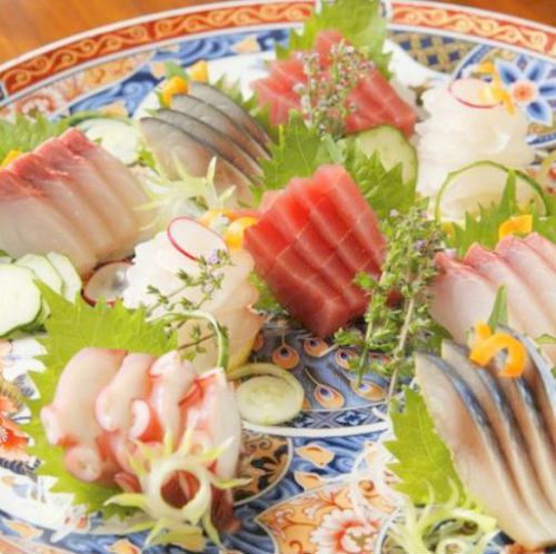 Fresh sashimi assortment available!