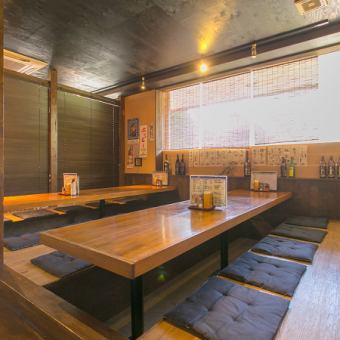 This is a tatami room for 10 people.