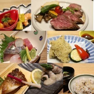 限日：主廚精選懷石料理[共8道菜]+110分鐘無限量暢飲⇒6,000日圓（含稅）