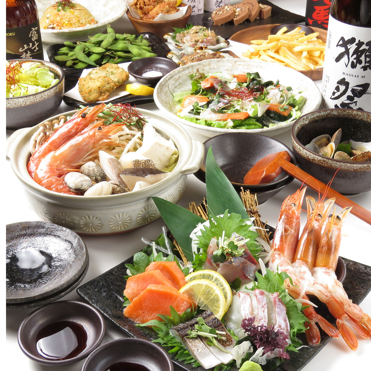 全席扉付き完全個室/単品飲み放題990円～無制限飲み放題1650円～