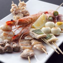 Assortment of 8 skewers