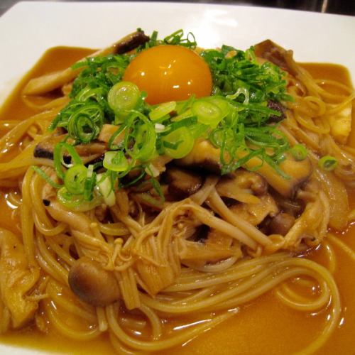 Japanese-style mushroom spaghetti