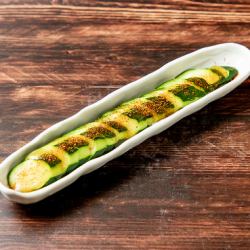 A whole spicy cucumber!