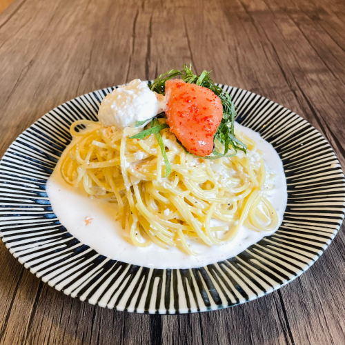 大人の明太クリームパスタ