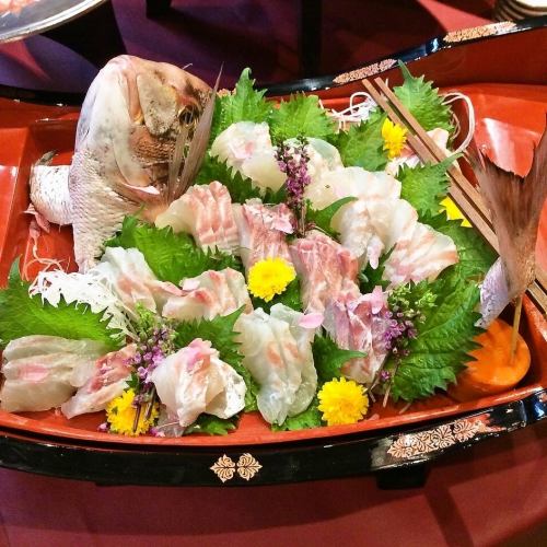★歓送迎会特別プラン★「鯛の姿造り付き」プレミアコース!飲放120分◇7,000円⇒6,000円税込