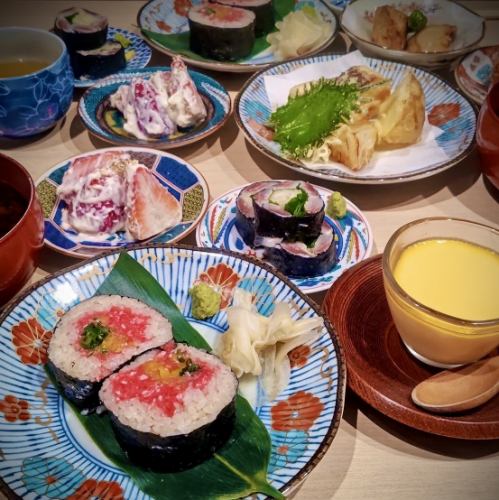 旬の食材を使ったコース