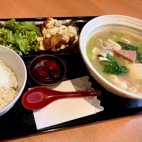 Miso soup set meal