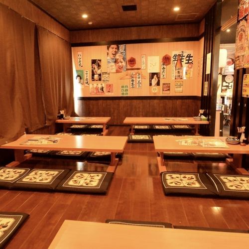 There are tatami seats where you can relax and spend your time◎