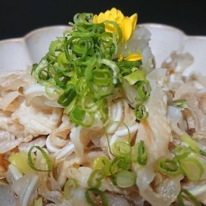 枝豆/ミミガー柚子こしょうポン酢/山芋ザクザク