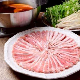 【新年会】お頭付き刺盛×そばつゆしゃぶしゃぶ★2時間飲み放題付！豚しゃぶコース6500円