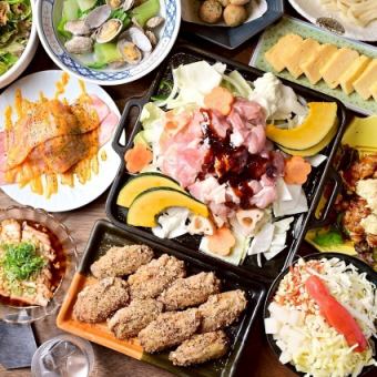 ～2/7迄【新年会】飲み放題無制限×明太もちチーズの〆もんじゃも贈呈★大感謝コース5000円