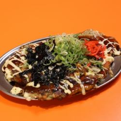 牛筋薄餅和九條韭蔥烤洋蔥