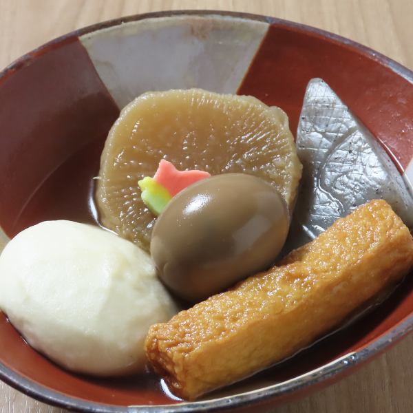 【おまかせ！おでん5点盛り合わせ】出汁にこだわった当店自慢の「おでん」さらに美味しくなりました！