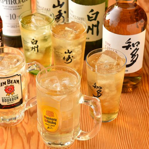 国産ウイスキーも50種類！