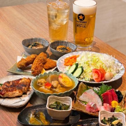 飲み会ご宴会に◎【NEWしゃかりきコース】生ビール入り飲み放題付きNEWしゃかりきコース