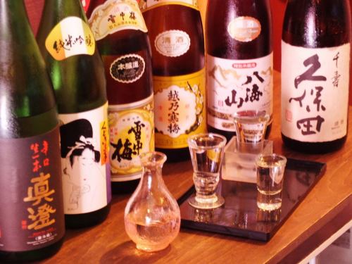 豊富な日本酒＆泡盛