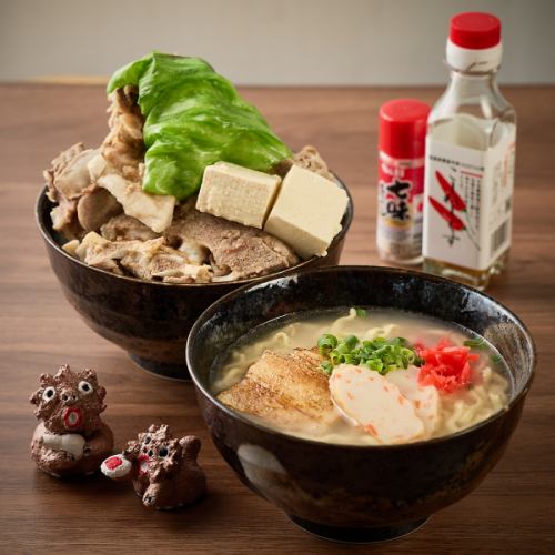 骨汤荞麦面和骨头汤（配米饭）