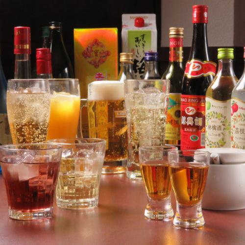 Beer and shochu, a wide variety of Chinese liquor ◎