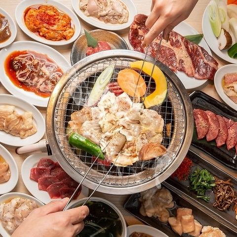 Great value for money! All-you-can-eat yakiniku and offal restaurant with all-you-can-drink service♪ Amazing prices from just 2,199 yen!!