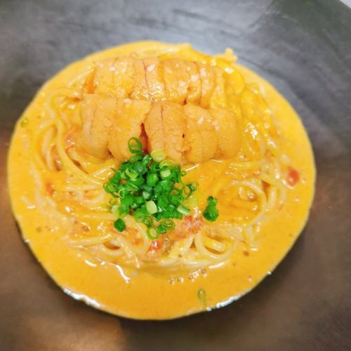 Pasta with special sea urchin from Hokkaido