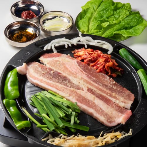 【料理のみ】サムギョプサル含む全5品平日限定コース3000円(税込)