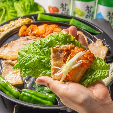 【仅限餐饮】五花肉等5道菜的平日套餐3000日元（含税）