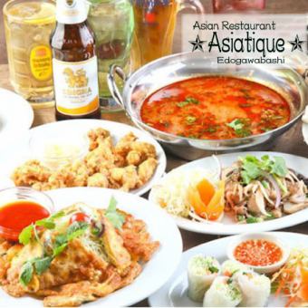 For a banquet ☆ Thai style omelette & Tom Yum noodle "Thai Premium Course" 9 dishes 3 hours all-you-can-drink 4250 yen