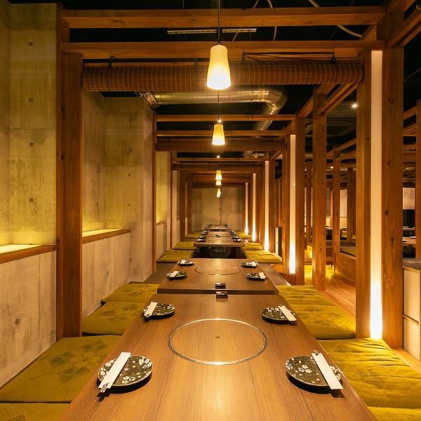 There are 6 seats and 8 seats for drinking parties and gatherings as well as small groups.You can use it according to the scene, so it can accommodate up to 80 people for a small number of people and a large number of people ♪ Please feel free to contact us! [Korean food / Akashi / 1 minute walk / private room / izakaya / Tebak dining room ]