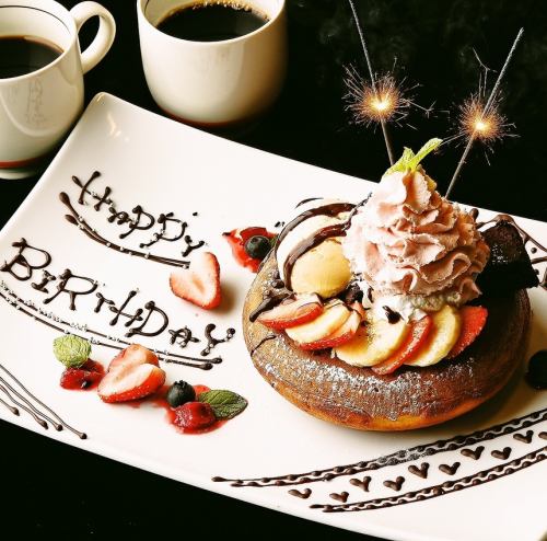 Birthday/celebration plate♪