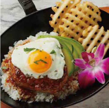 经典美食！热腾腾、多汁的汉堡牛排配上煎蛋和牛油果 ★ Loco Moco & Avocado