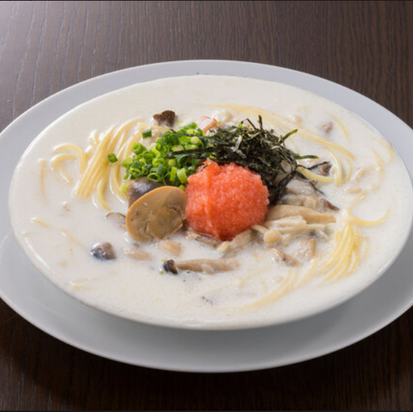 たらことキノコのクリームスパゲッティ