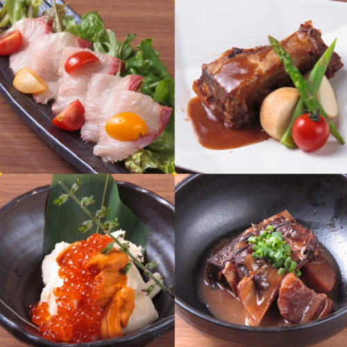 仕入れからこだわる☆素材にこだわった至極の創作料理♪