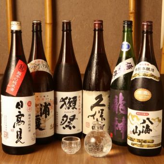 ★プレミアム飲み放題★各コース+1500円で日本酒・焼酎などを含めた飲み放題にグレードアップ