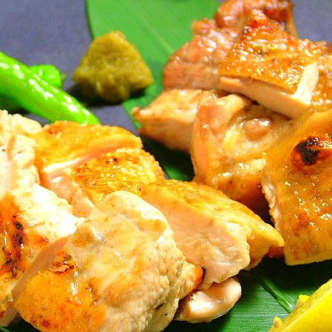 地鶏むね炭火焼き