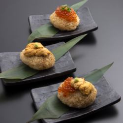 炉端の焼きおにぎり(雲丹/いくら/雲丹＆いくら)