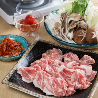 【お料理のみ】特製の出汁で味わう！心も体も温まる豚鍋コース◇4,180円(税込)