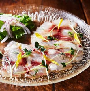 新鮮なお魚のカルパッチョ