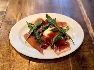 Assortment of prosciutto and buffalo mozzarella