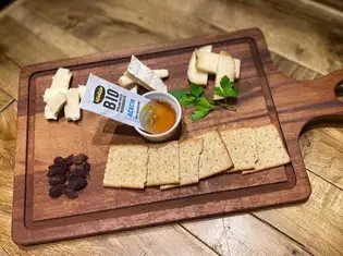 Assortment of three Italian cheeses