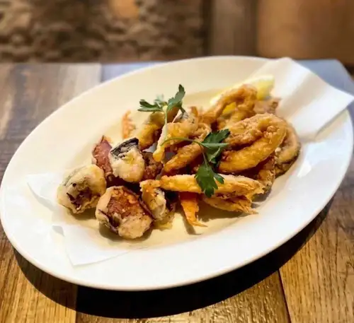 魚介と野菜のフリット フレッシュレモンを添えて
