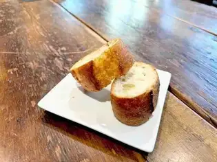 Freshly baked baguette